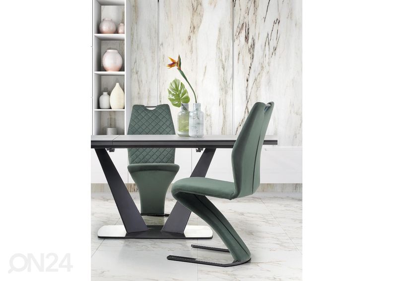 Pikendatav söögilaud 160/220x90 cm suurendatud