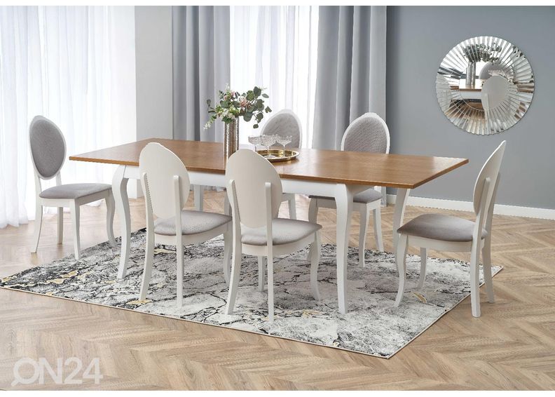 Pikendatav söögilaud 160/240x90 cm suurendatud