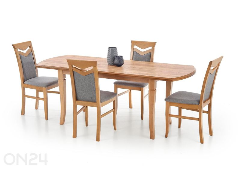 Pikendatav söögilaud 160/240x90 cm suurendatud