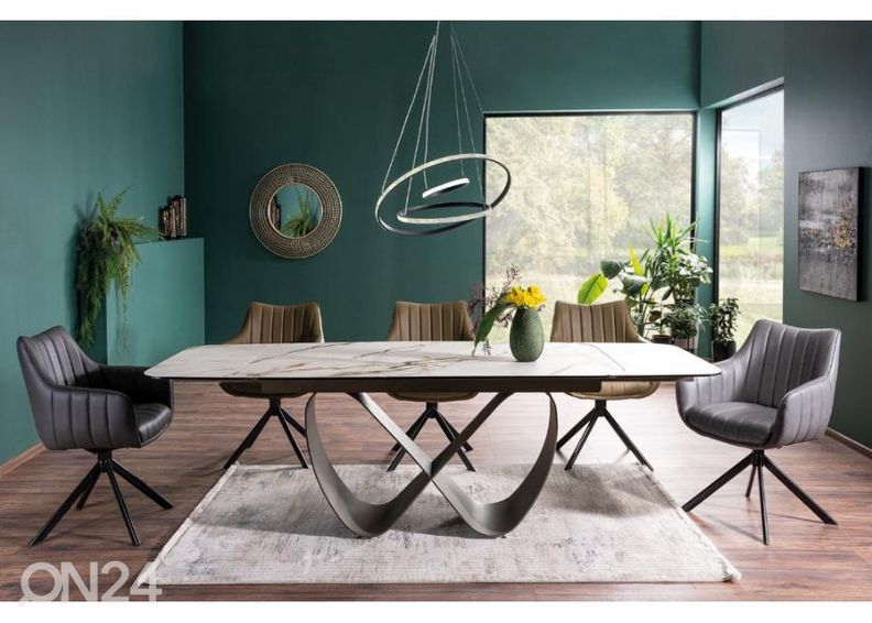 Pikendatav söögilaud 160-240x95 cm suurendatud