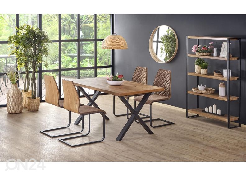 Pikendatav söögilaud 160/250x90 cm suurendatud