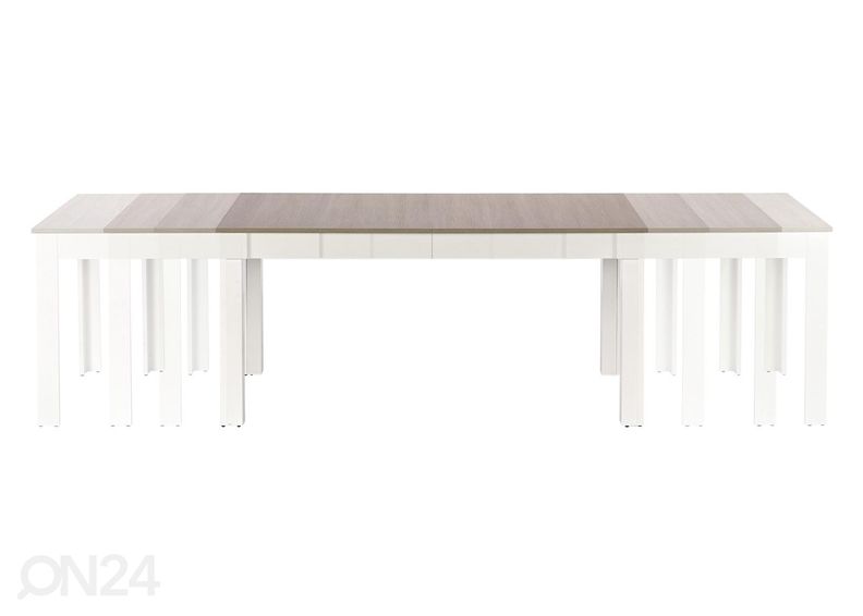 Pikendatav söögilaud 160/300x90 cm suurendatud