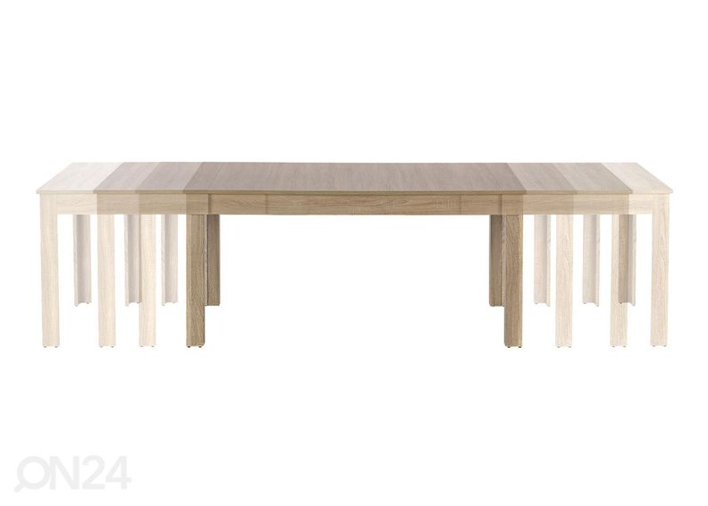 Pikendatav söögilaud 160/300x90 cm suurendatud