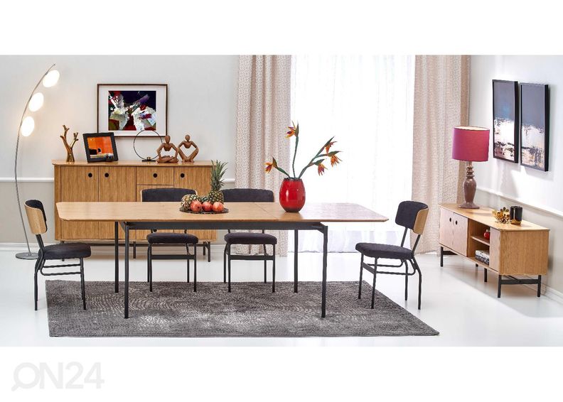 Pikendatav söögilaud 170/250x100 cm suurendatud