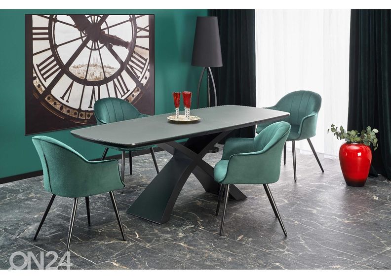 Pikendatav söögilaud 180/220x89 cm suurendatud