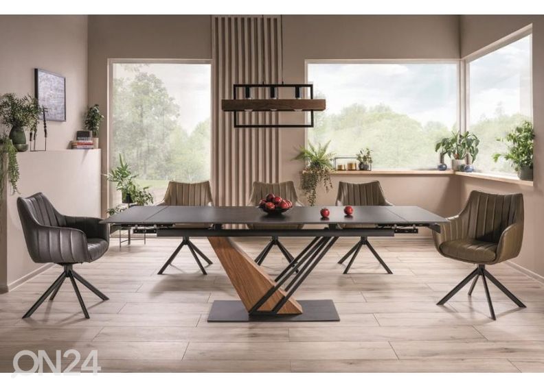 Pikendatav söögilaud 180-240x90 cm suurendatud