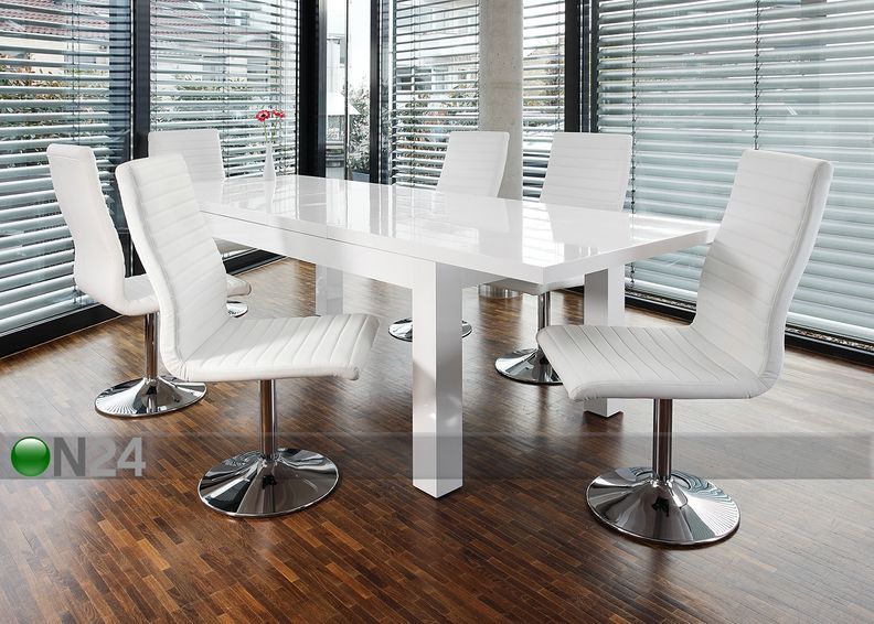 Pikendatav söögilaud 180-260x90 cm suurendatud