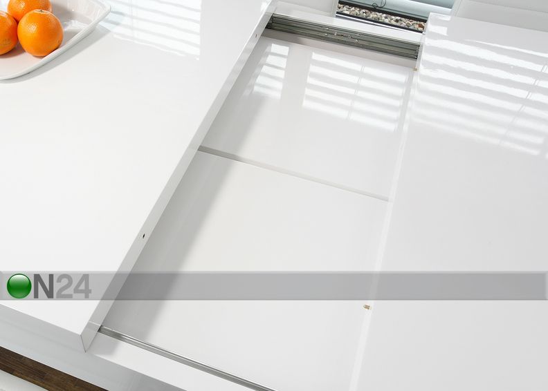 Pikendatav söögilaud 180-260x90 cm suurendatud