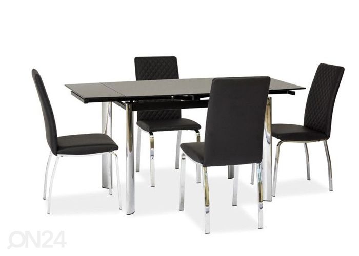 Pikendatav söögilaud 70x100-150 cm suurendatud