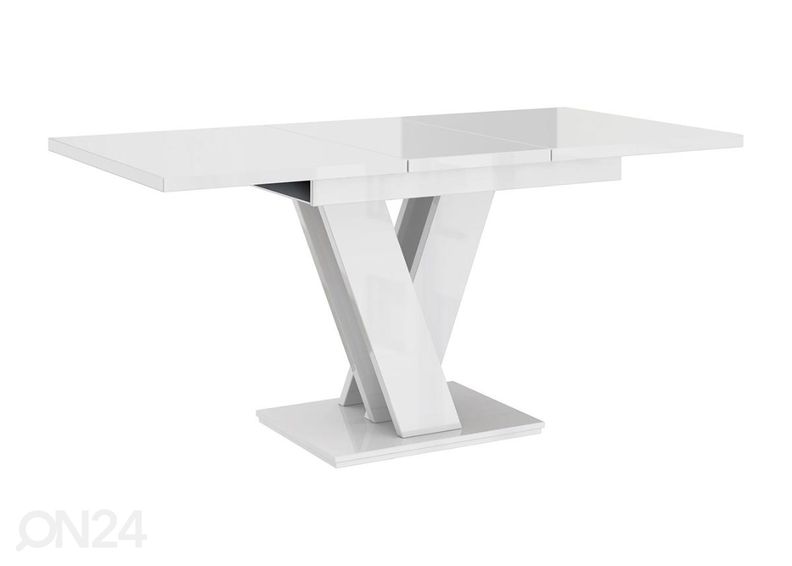 Pikendatav söögilaud 80x120-160 cm suurendatud