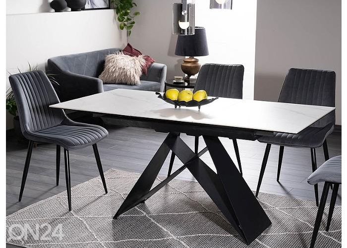 Pikendatav söögilaud 80x120-160 cm suurendatud