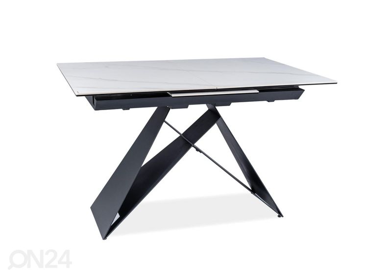 Pikendatav söögilaud 80x120-160 cm suurendatud