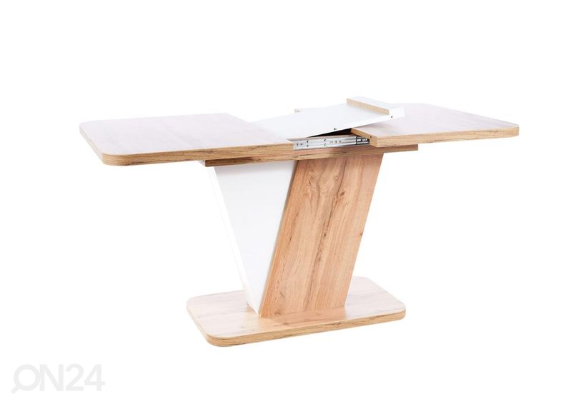 Pikendatav söögilaud 80x120-160 cm suurendatud