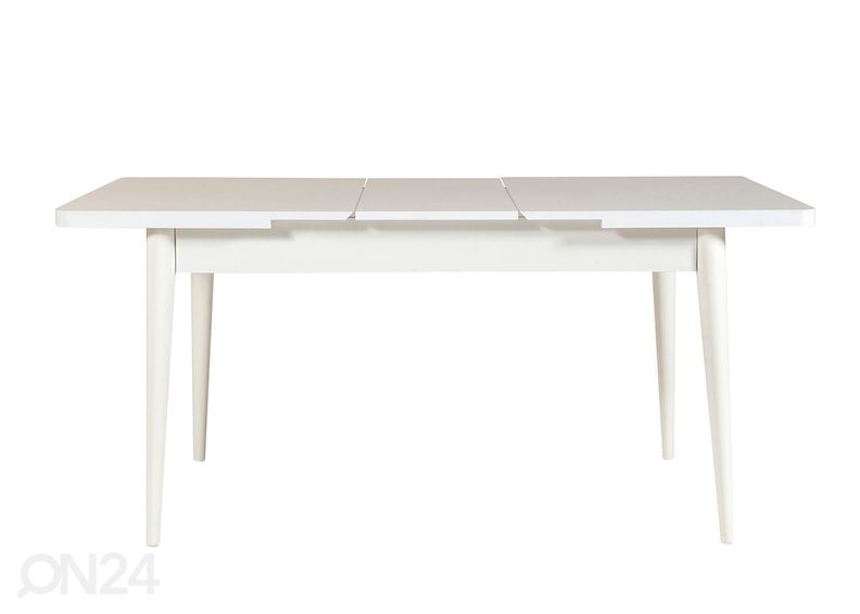 Pikendatav söögilaud 80x130-165 cm + 2 tooli+2 pinki suurendatud