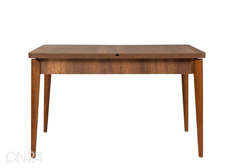 Pikendatav söögilaud 80x130-165 cm + 2 tooli+2 pinki suurendatud