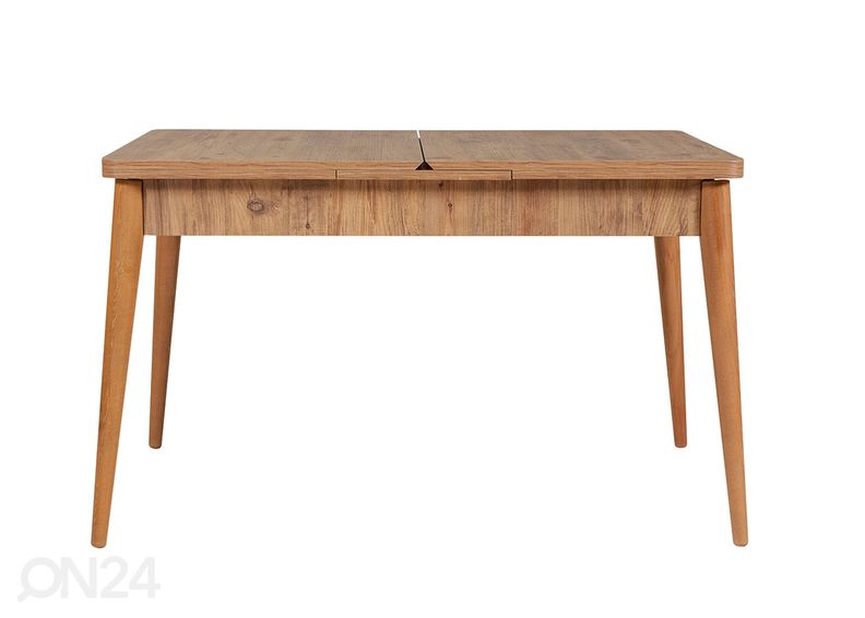 Pikendatav söögilaud 80x130-165 cm + 2 tooli+pink suurendatud