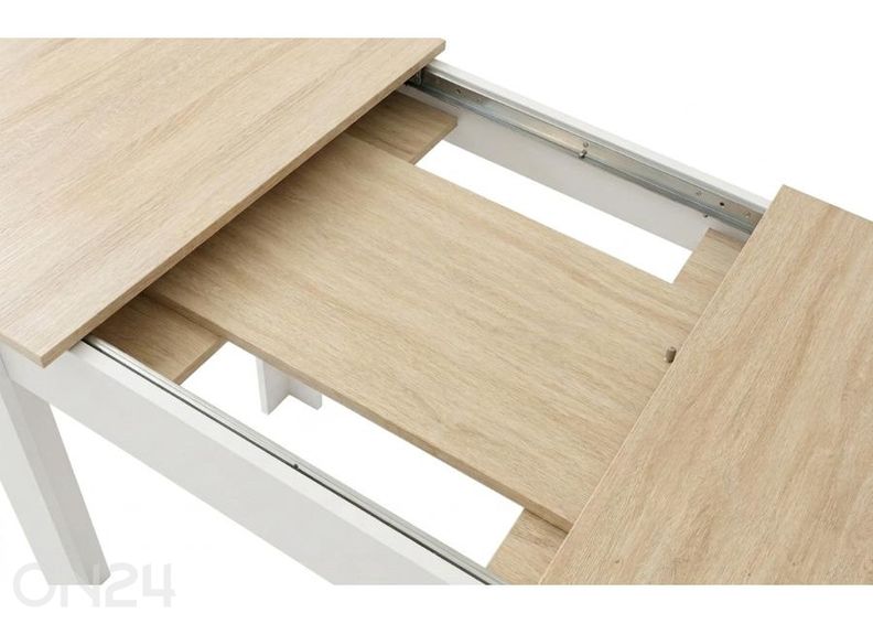 Pikendatav söögilaud 80x160 cm suurendatud