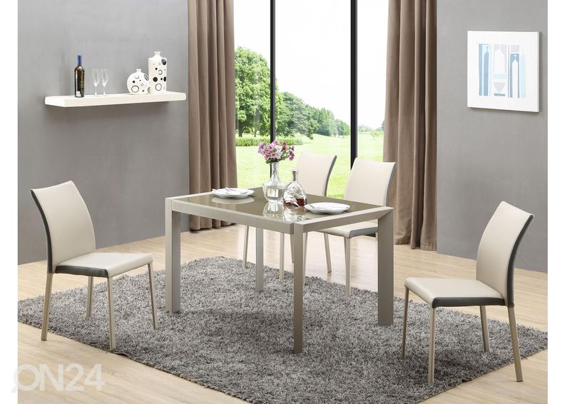 Pikendatav söögilaud 82x122-182 cm suurendatud