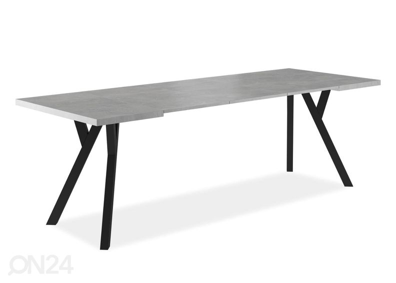 Pikendatav söögilaud 90-240x90 cm suurendatud