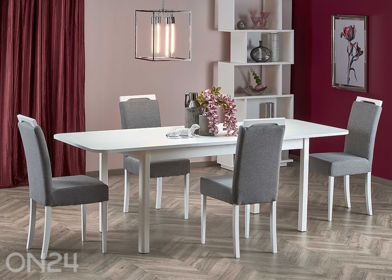 Pikendatav söögilaud 90x160/228 cm suurendatud