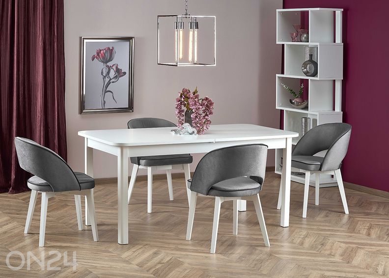 Pikendatav söögilaud 90x160/228 cm suurendatud