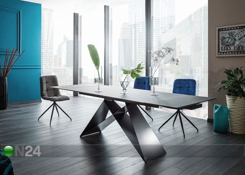 Pikendatav söögilaud 90x160-240 cm suurendatud