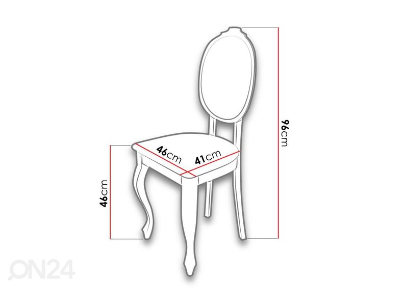 Pikendatav söögilaud 90x170-250 cm + 6 tooli suurendatud