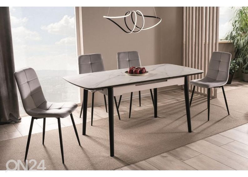 Pikendatav söögilaud Apollo 120-160x80 cm suurendatud