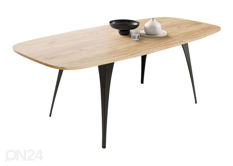 Pikendatav söögilaud Artur 90x160-198 cm suurendatud