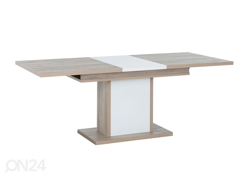 Pikendatav söögilaud Aston 160-208x90 cm suurendatud
