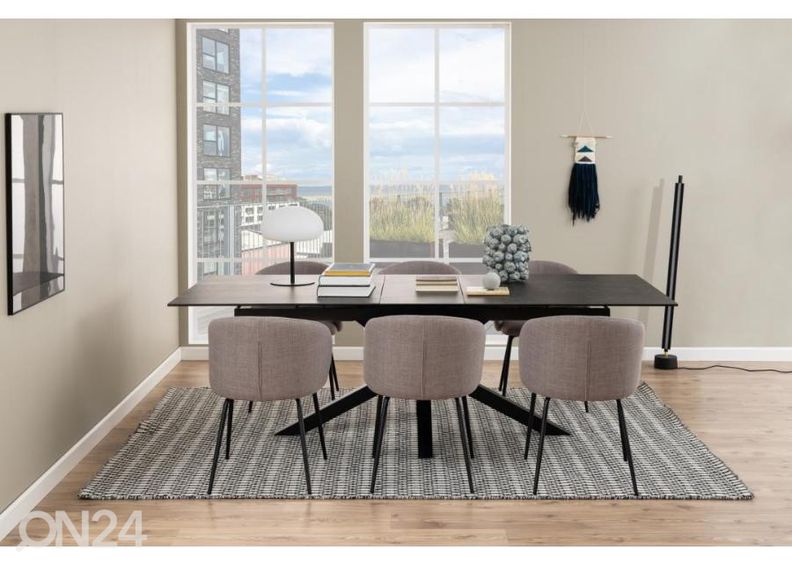 Pikendatav söögilaud Beira 100x200/240 cm suurendatud