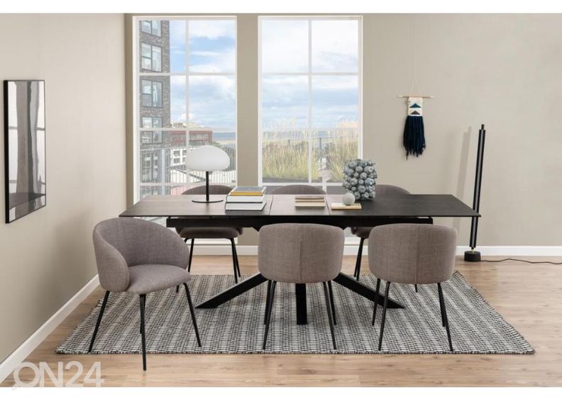 Pikendatav söögilaud Beira 100x200/240 cm suurendatud