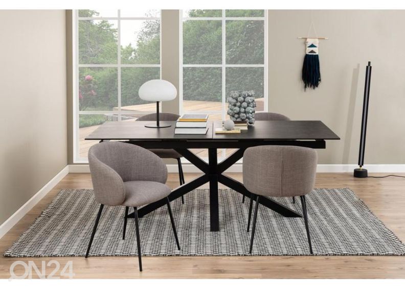 Pikendatav söögilaud Beira 100x200/240 cm suurendatud