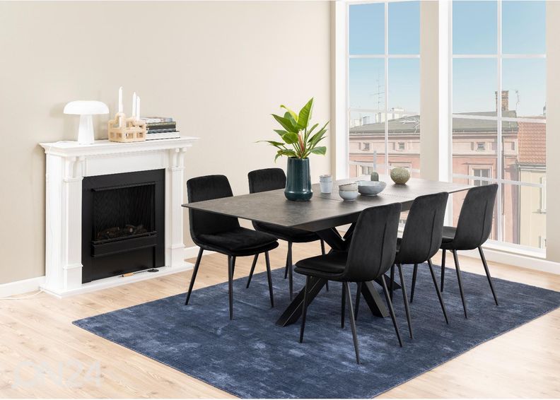 Pikendatav söögilaud Beira 90x168/210 cm suurendatud