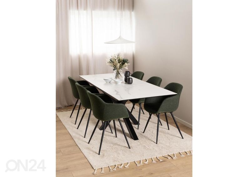 Pikendatav söögilaud Beira 90x168/210 cm suurendatud