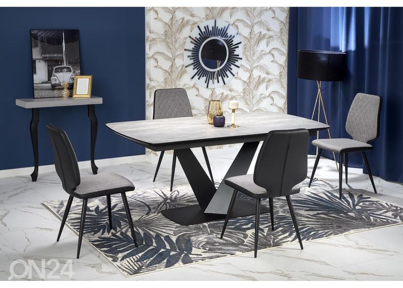 Pikendatav söögilaud Boston 180-230x76 cm suurendatud