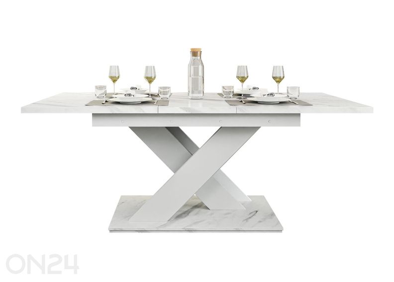 Pikendatav söögilaud Bronx 80x140/180 cm suurendatud