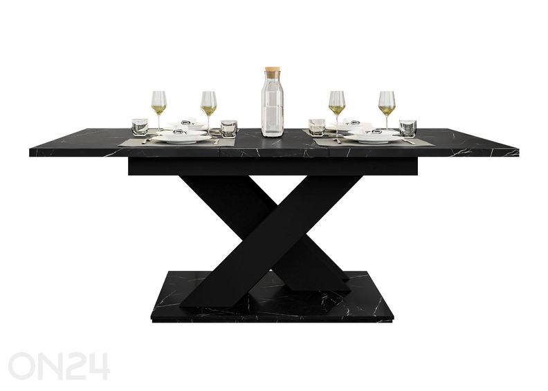 Pikendatav söögilaud Bronx 80x140/180 cm suurendatud