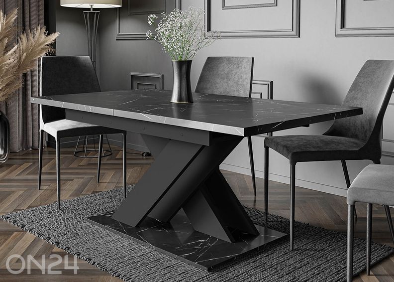 Pikendatav söögilaud Bronx 80x140/180 cm suurendatud