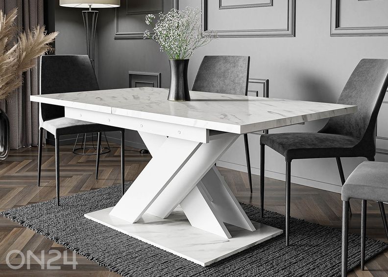 Pikendatav söögilaud Bronx 80x140/180 cm suurendatud