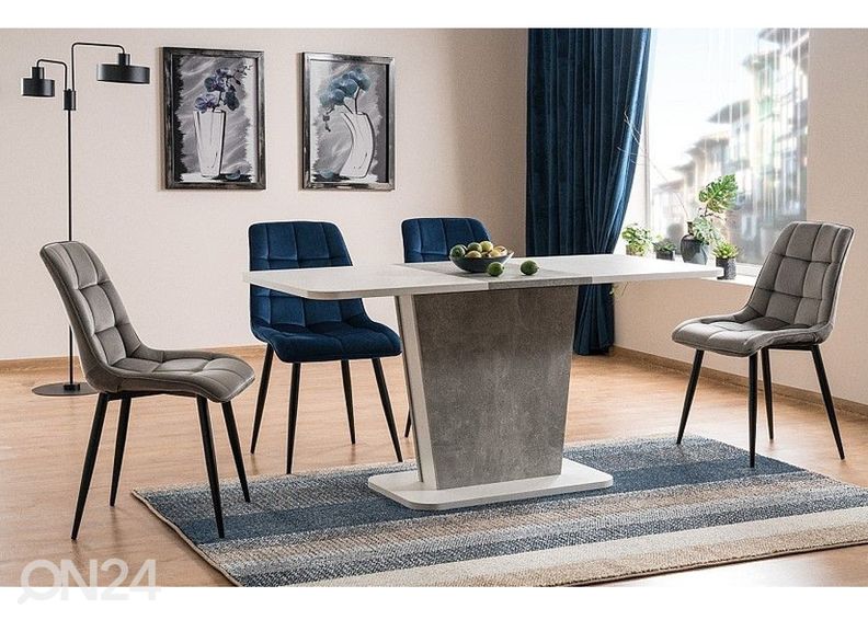 Pikendatav söögilaud Cally 110-145x68 cm suurendatud