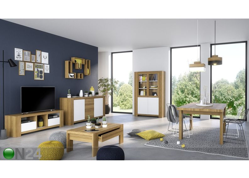 Pikendatav söögilaud Camtion 140/180x90 cm suurendatud