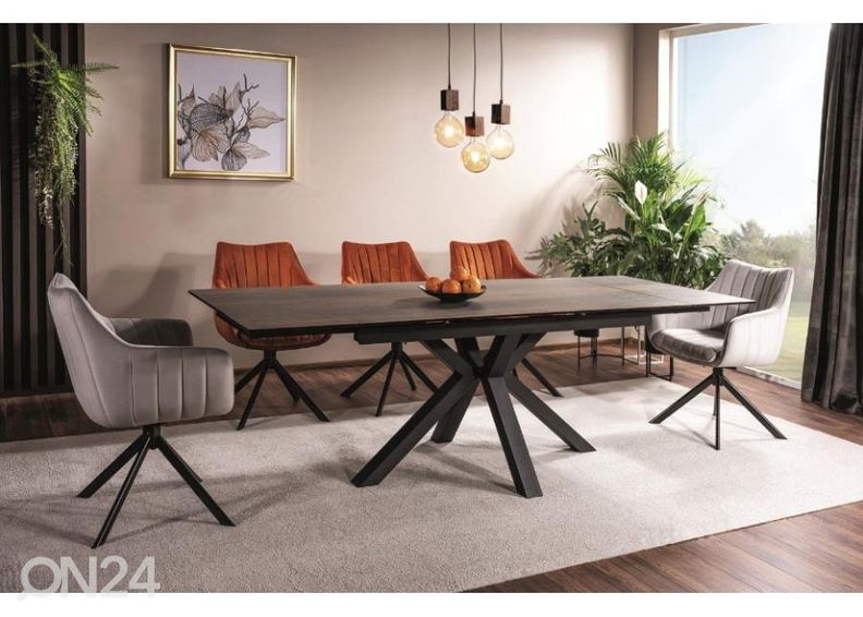 Pikendatav söögilaud Christopher 160-240x90 cm suurendatud