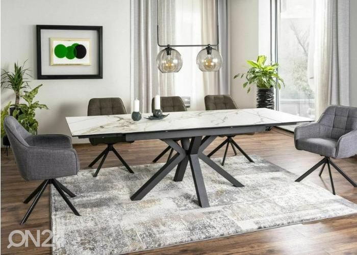 Pikendatav söögilaud Christopher 160-240x90 cm suurendatud