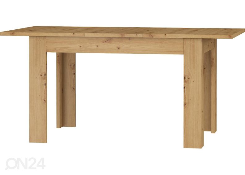 Pikendatav söögilaud Cobhy 120-160x80 cm suurendatud