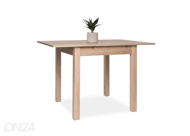 Pikendatav söögilaud Coburg 80/120x80 cm suurendatud