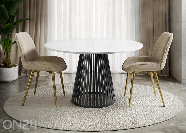 Pikendatav söögilaud Cone 100x100/176 cm suurendatud