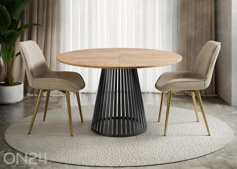 Pikendatav söögilaud Cone 100x100/176 cm suurendatud