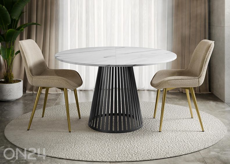 Pikendatav söögilaud Cone 100x100/176 cm suurendatud