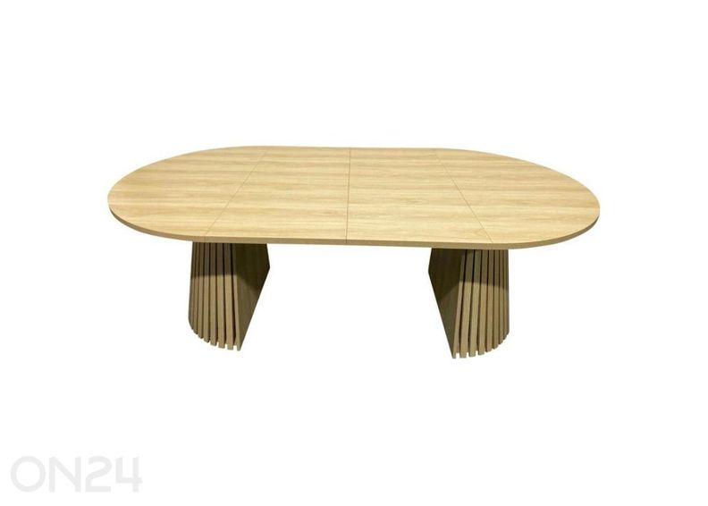 Pikendatav söögilaud Cristelle 120x120/220 cm suurendatud